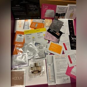 Makeup and skincare samples